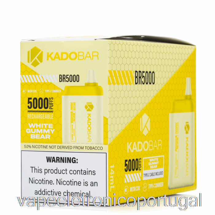 Vape Eletrônico [pacote Com 5] Kado Bar Br5000 Descartável